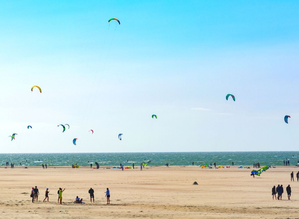 De Brouwersdam in Zeeland nabij Renesse