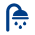 Pictogram van een douche
