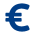 Pictogram van een euroteken