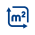 Pictogram van het aantal vierkante meter
