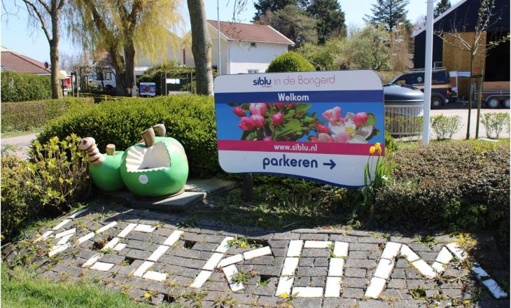 Entree op Vakantiepark in de Bongerd in Oostkapelle