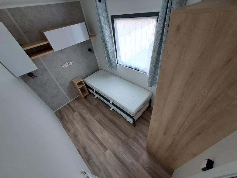 Kinderslaapkamer 2 met enkele bedden, hier afgebeeld met onderschuifbed