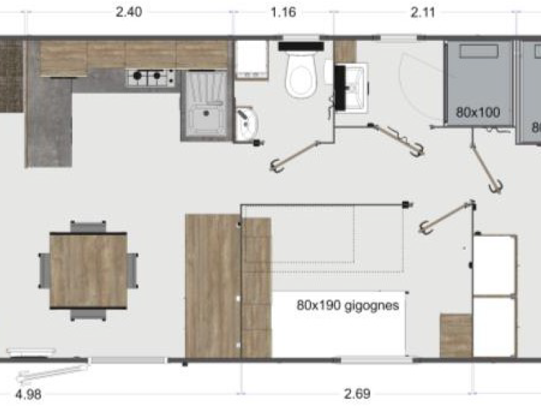 Rapidhome Solea Siblu Lauwersoog Plattegrond